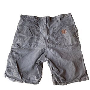 Carhartt Gray Cargo Shorts with Relaxed Fit